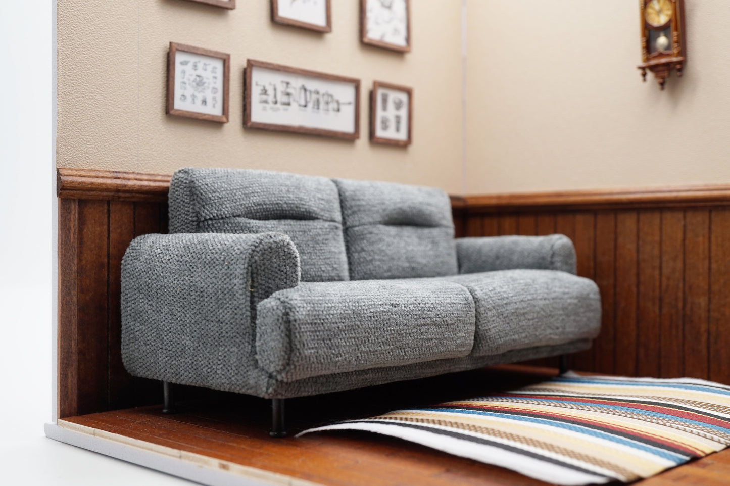 Freeze Fabric Triple Sofa