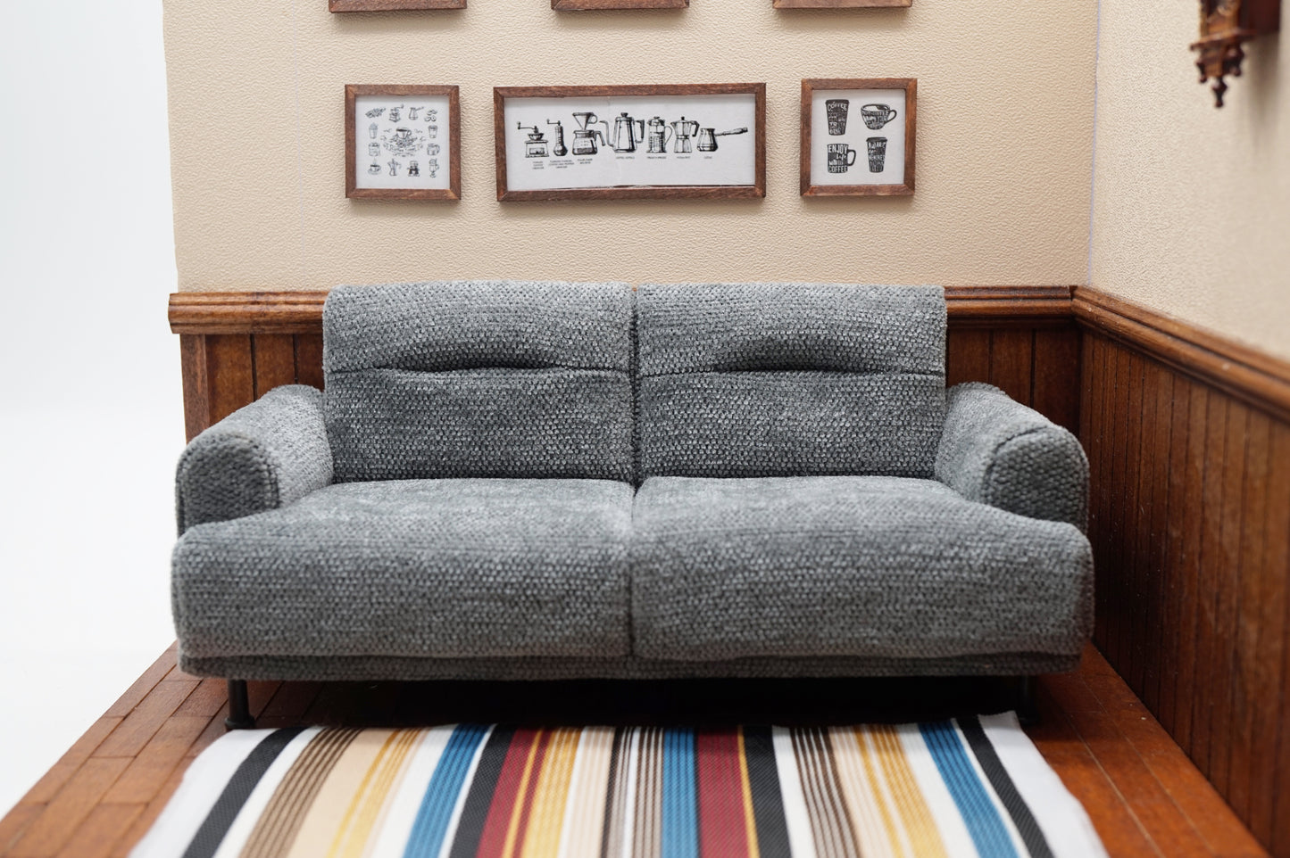 Freeze Fabric Triple Sofa