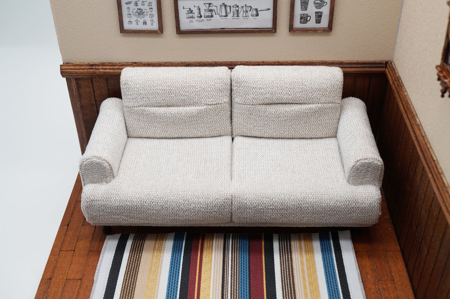 Freeze Fabric Triple Sofa