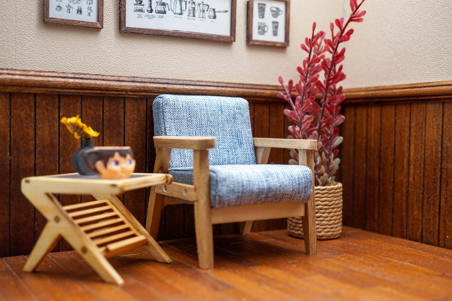 Wooden Frame Sofa Single