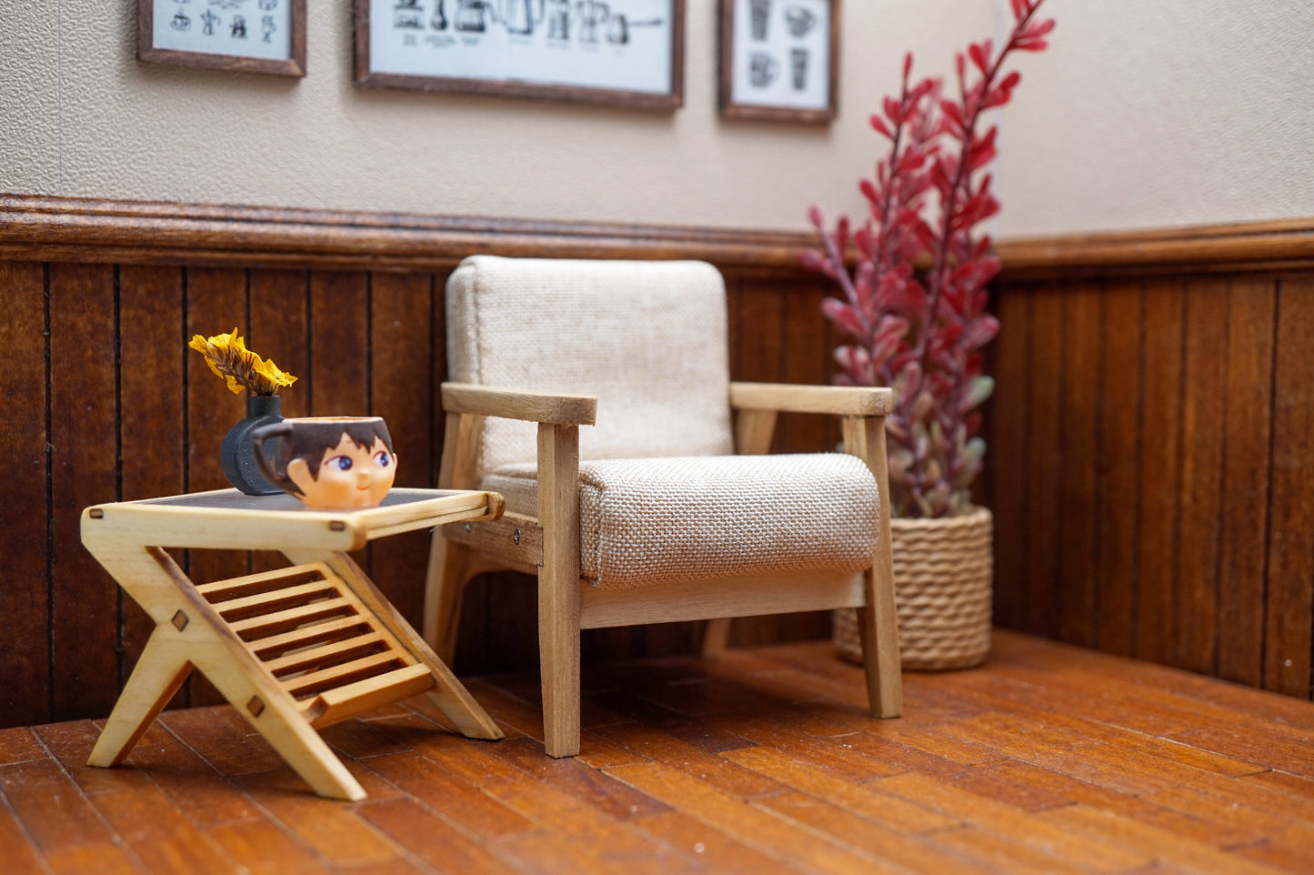 Wooden Frame Sofa Single