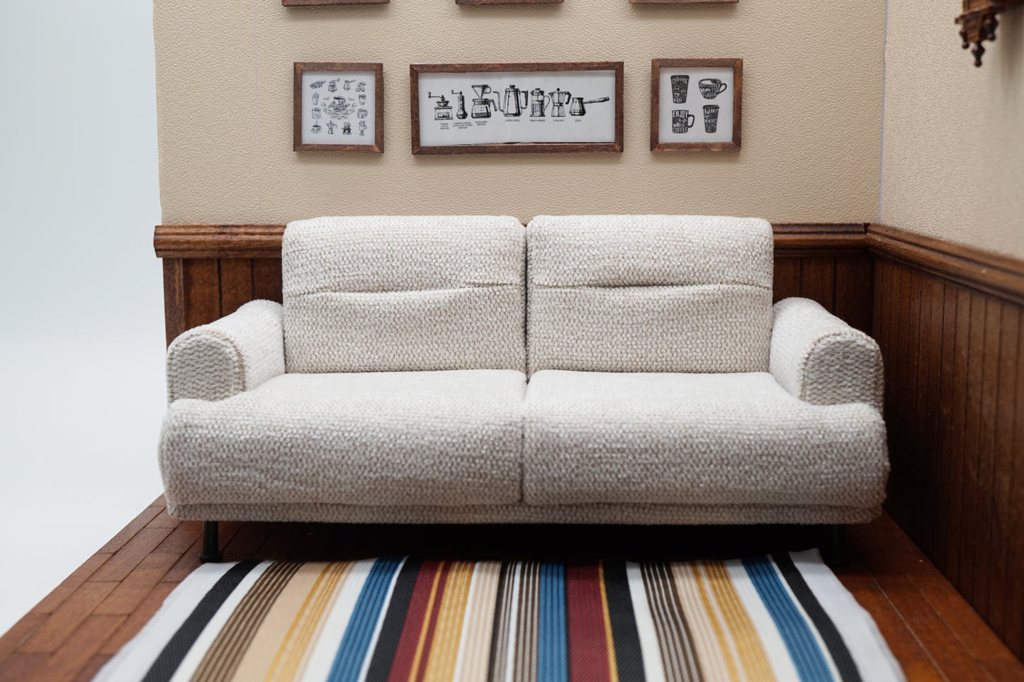 Freeze Fabric Triple Sofa