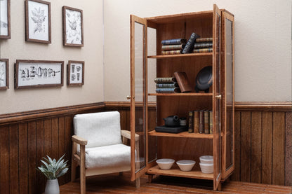Multifunctional Bookshelf and Dish Cupboard