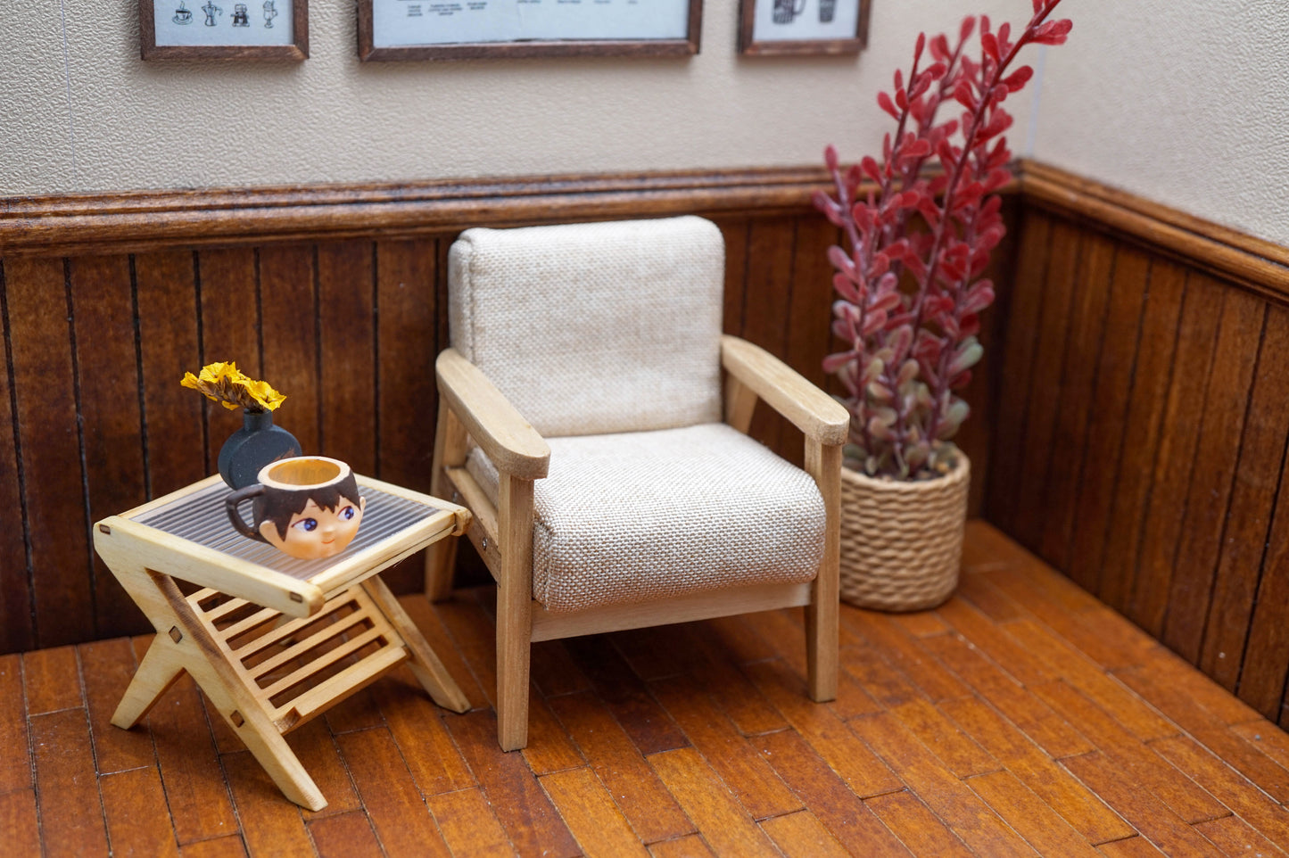Wooden Frame Sofa Single