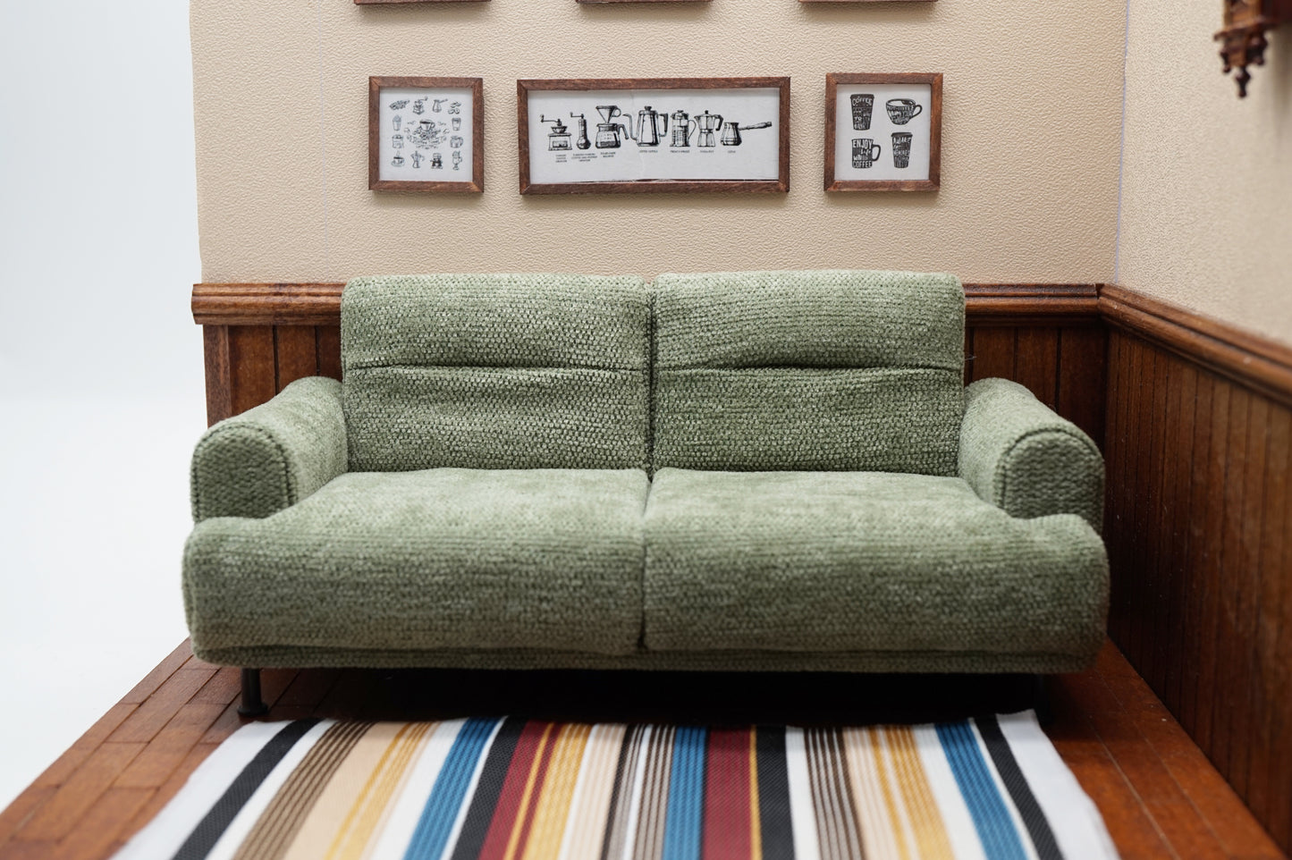 Freeze Fabric Triple Sofa