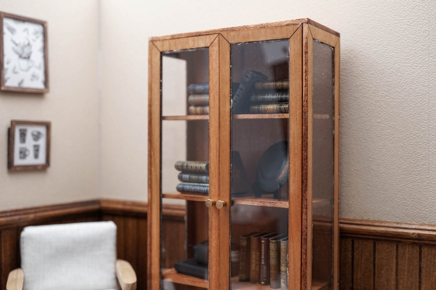 Multifunctional Bookshelf and Dish Cupboard