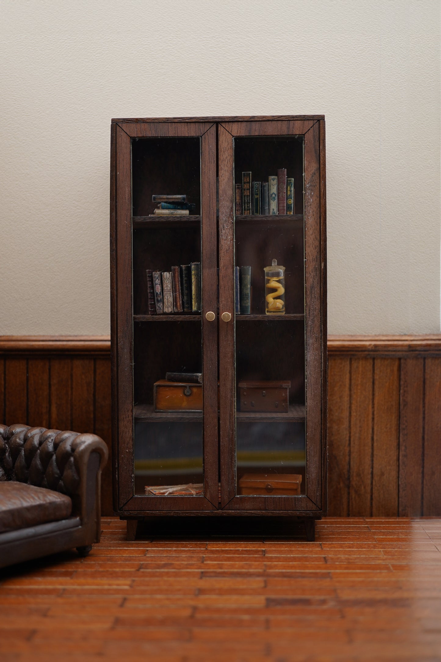 Multifunctional Bookshelf and Dish Cupboard